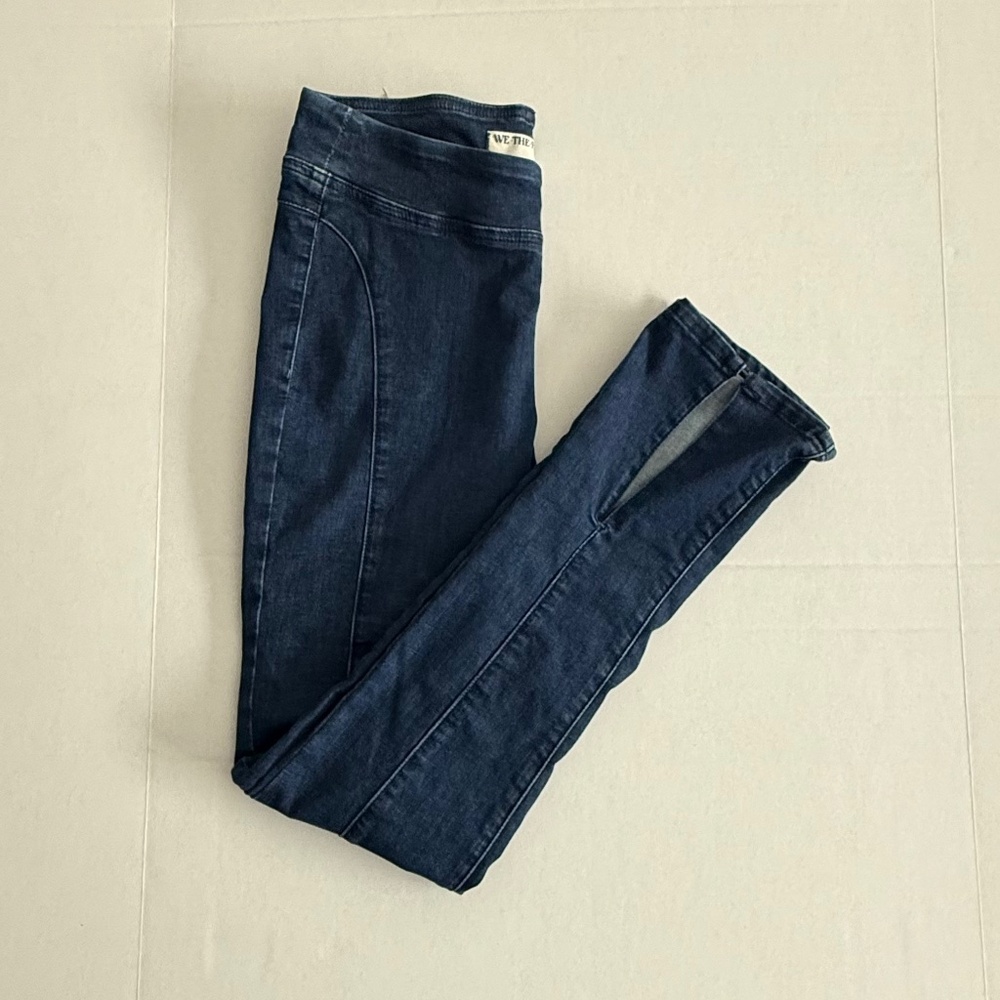 We the Free By Free People Double Dutch Slit Skinny Jeans